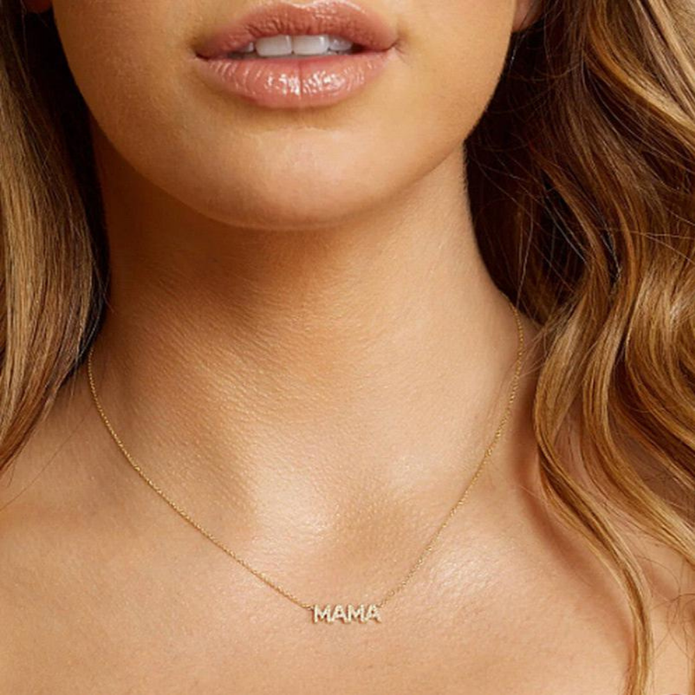 Mama 18K Gold-Plated Necklace