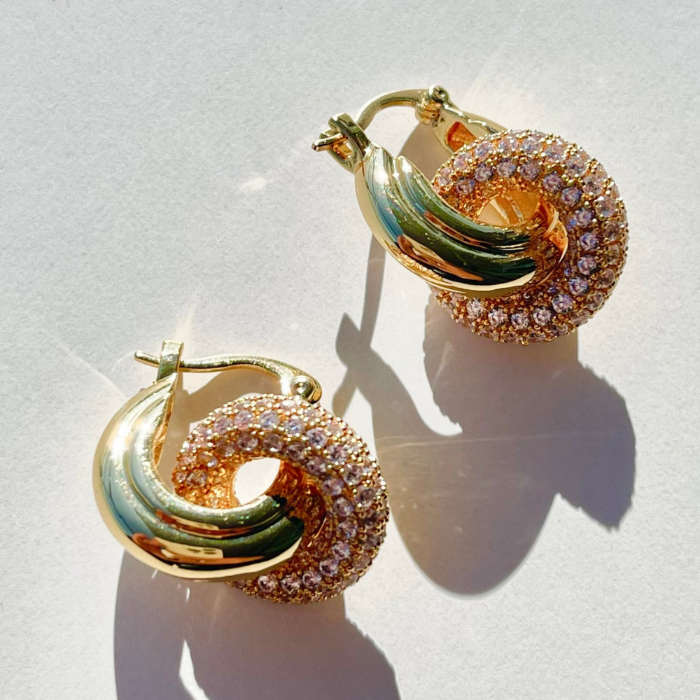 Brooklyn 18K Gold-Plated Earrings