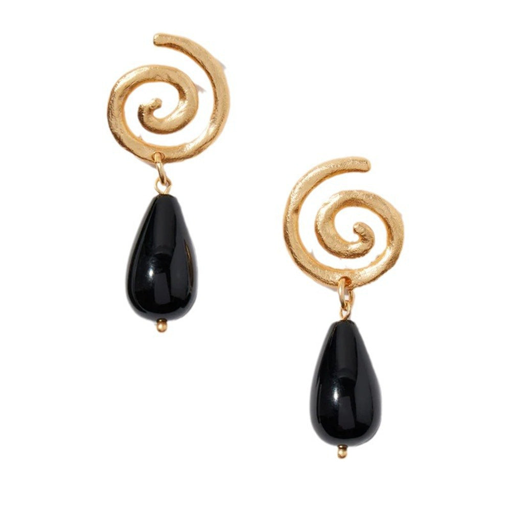 Aretes 18K Gold-Plated Earrings