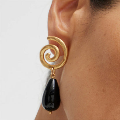 Aretes 18K Gold-Plated Earrings